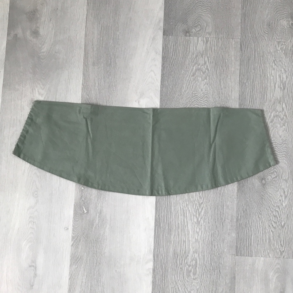 NARCISCO RODRIGUEZ OBI BELT COTTON SAGE GREEN CORSET WOMENS 6